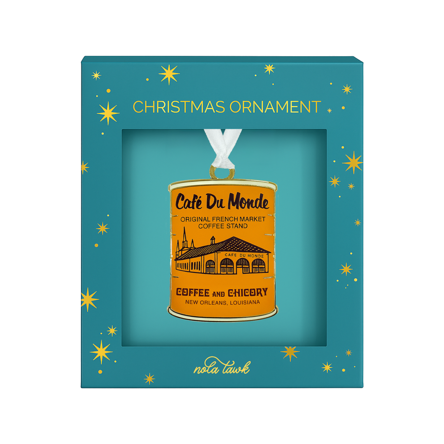 Café Du Monde Coffee Tin Enamel Ornament