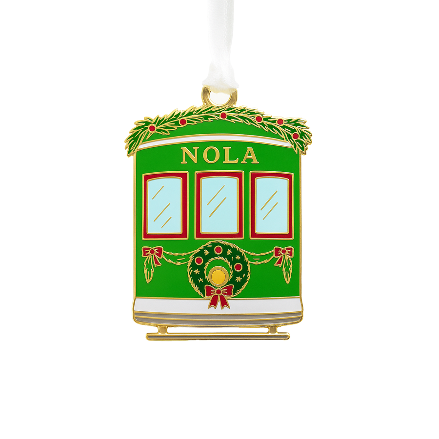 Streetcar Enamel Ornament