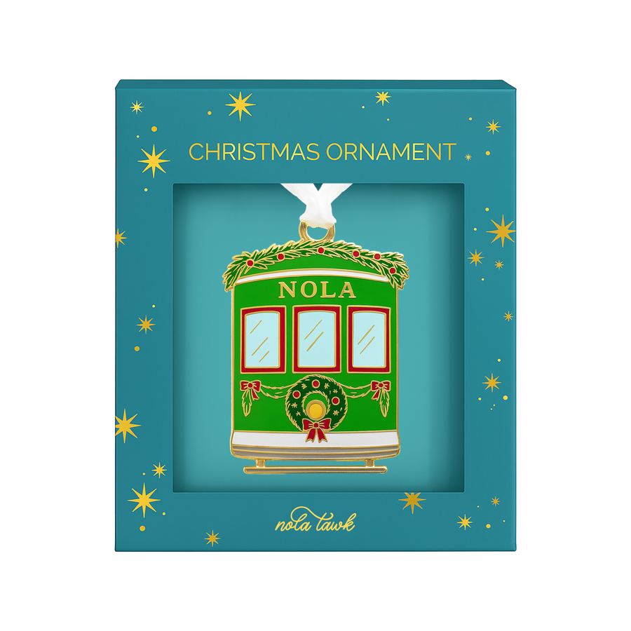 Streetcar Enamel Ornament