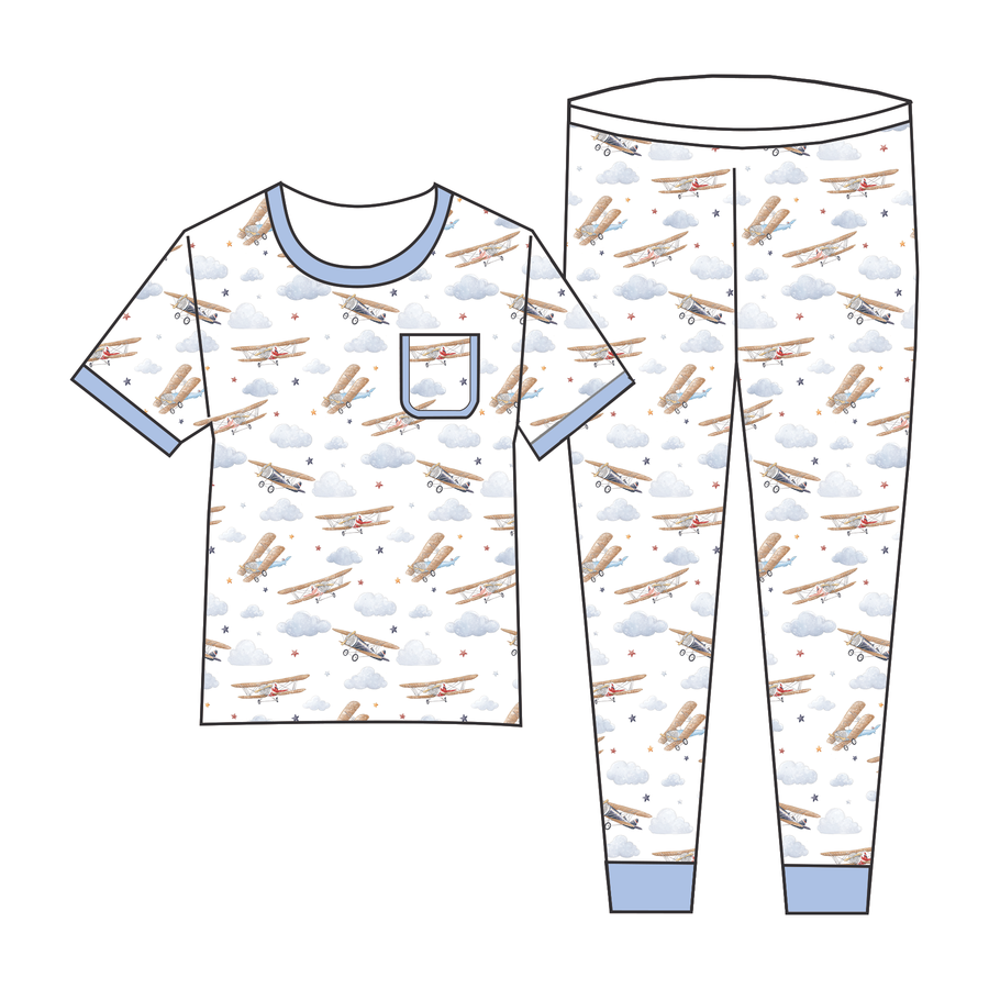 Just Plane Awesome Organic Cotton Kids Pajamas (Pre-Order Arriving Spring 2026)