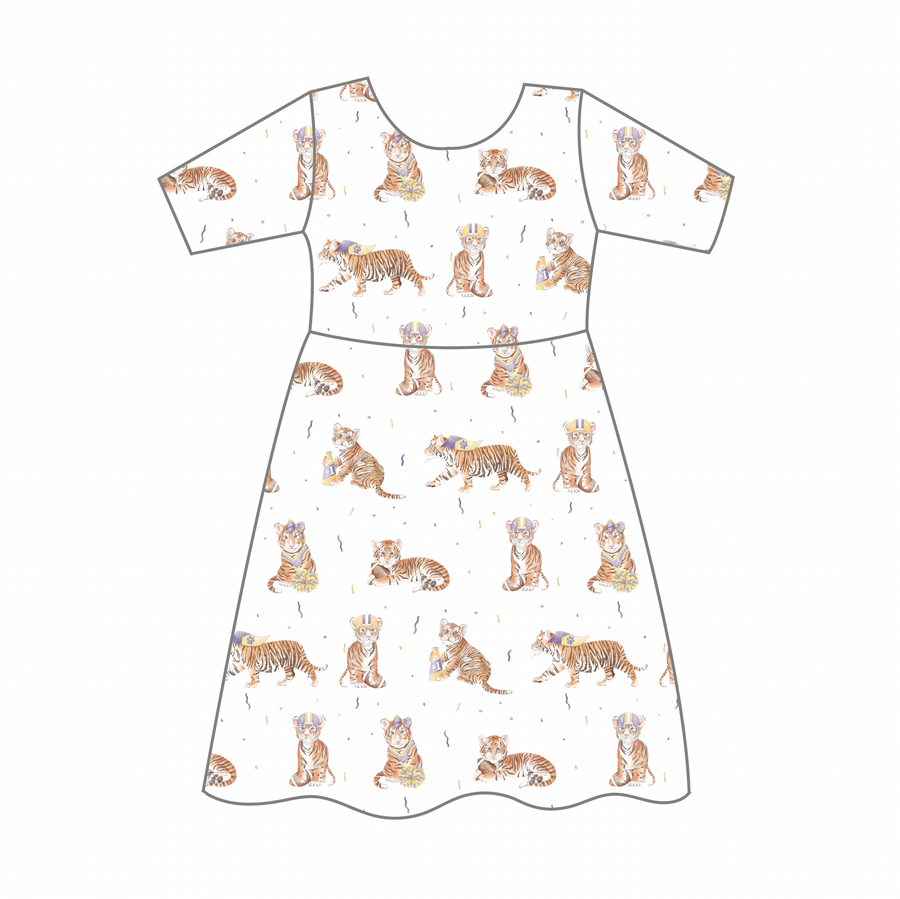 MVC: LSU Organic Cotton Twirl Dress (Pre-Order Arriving Fall 2024)