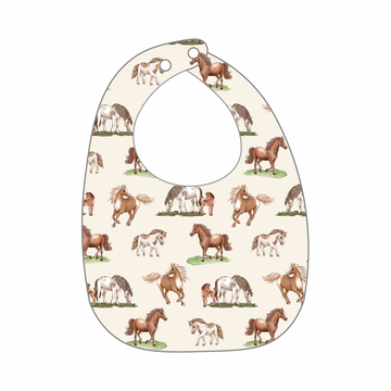 Saddle Up Organic Cotton Bib (Pre-Order Arriving Fall 2025)