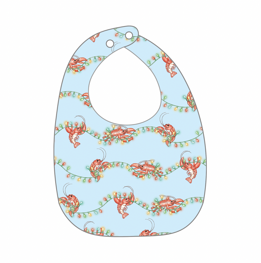 Twinkling Tails Organic Cotton Bib (Pre-Order Arriving Fall 2025)