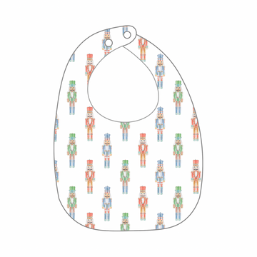 Nutty or Nice Organic Cotton Bib (Pre-Order Arriving Fall 2025)