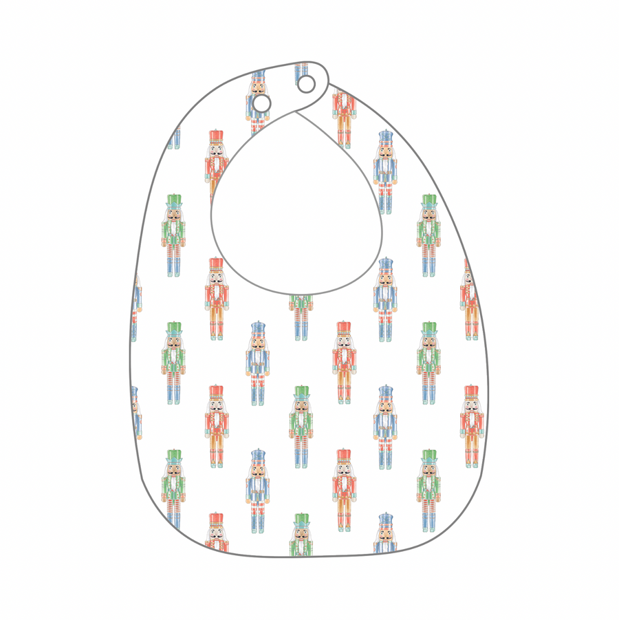 Nutty or Nice Organic Cotton Bib (Pre-Order Arriving Fall 2025)