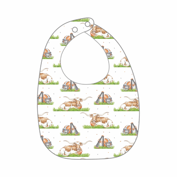 Mascot Mania in Texas Organic Cotton Bib (Pre-Order Arriving Fall 2025)