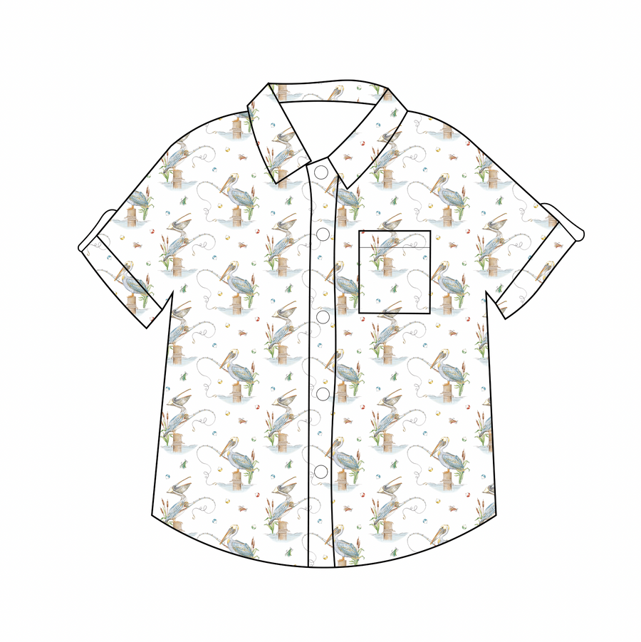 Pelican Bay Short Sleeve Collared Shirt (Pre-order Arriving Spring 2026)