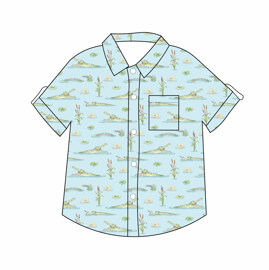 Gator Games Short Sleeve Collared Shirt (Pre-order Arriving Spring 2026)