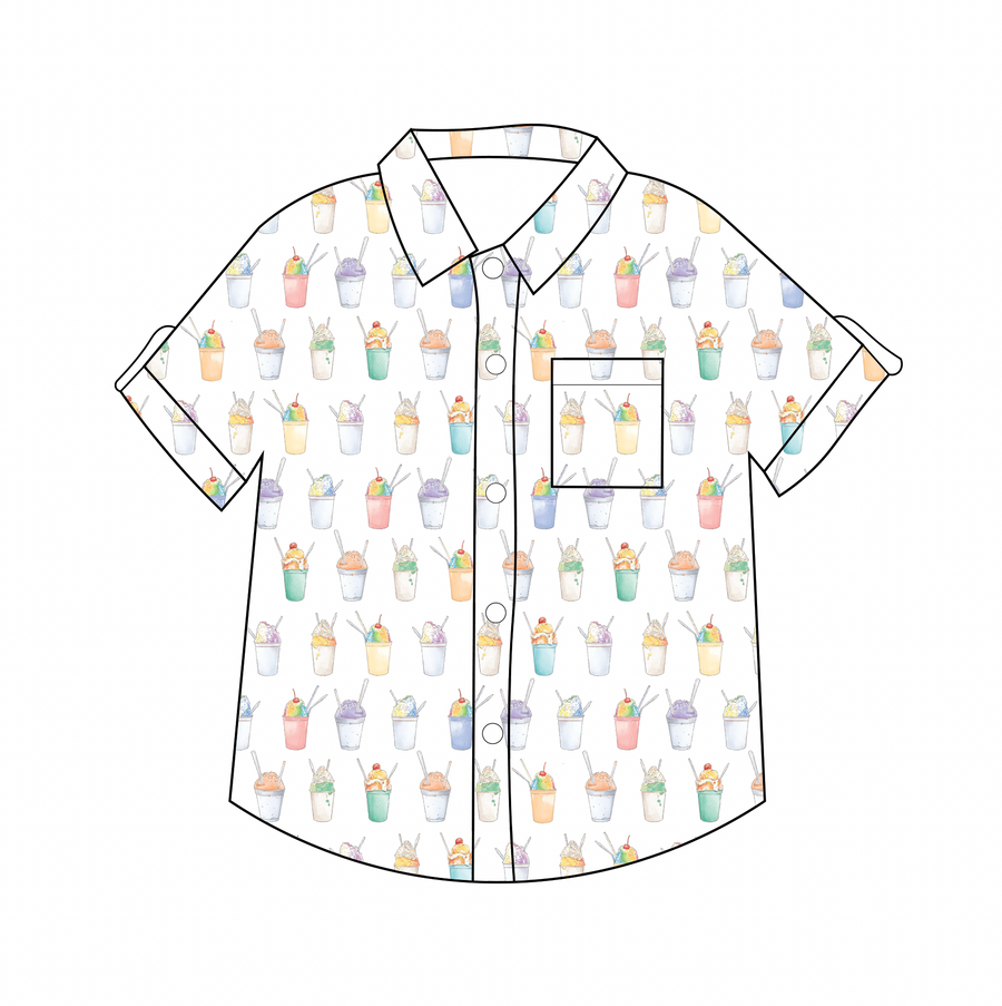 Snoballs Short Sleeve Collared Shirt (Pre-order Arriving Spring 2026)