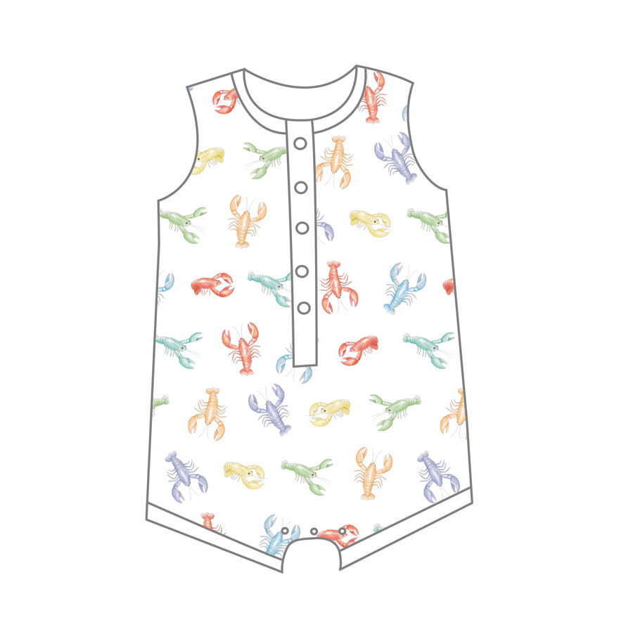 Colorful Claws Organic Muslin Shortall (Pre-Order Arriving Spring 2026)