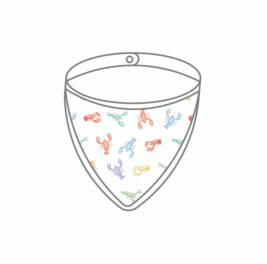 Colorful Claws Organic Muslin Bib (Pre-Order Arriving Spring 2026)