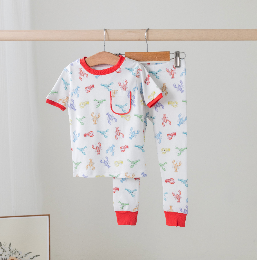 Colorful Claws Organic Cotton Kids Pajamas (Pre-Order Arriving Spring 2026)