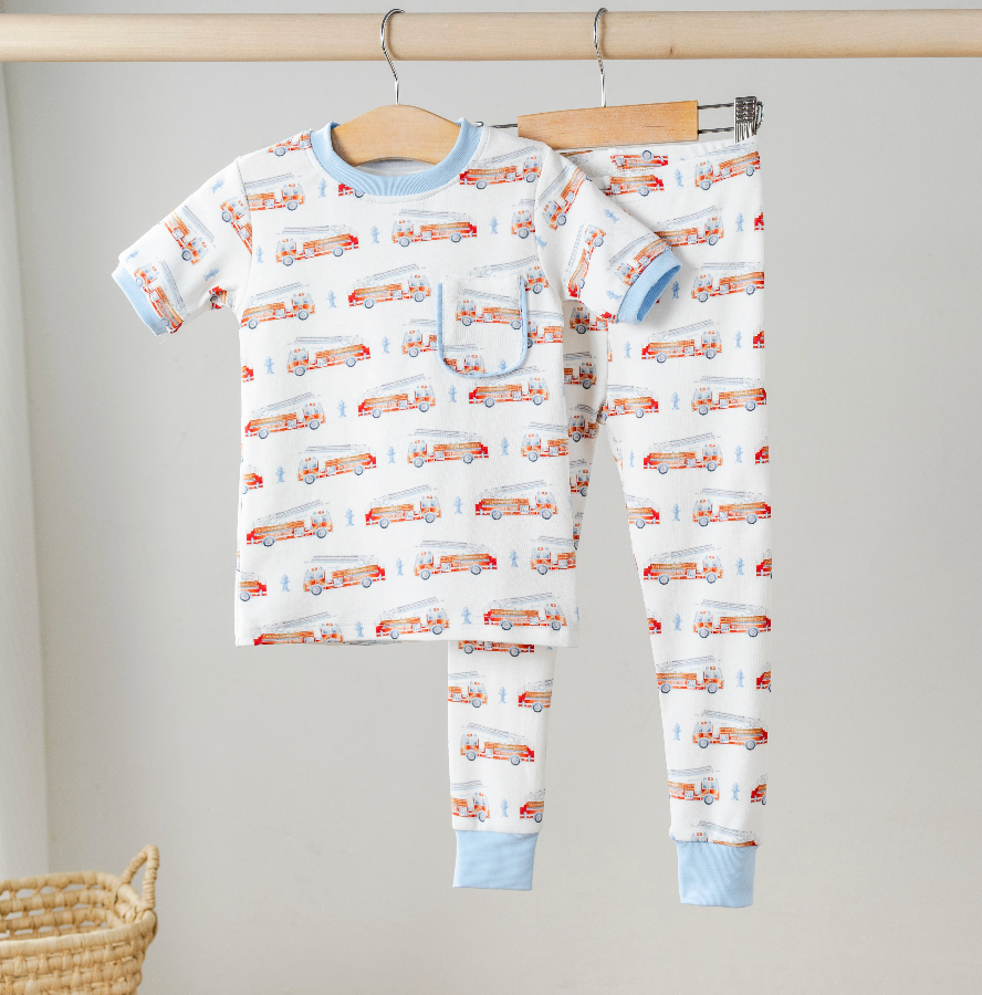 Heroes on Wheels Organic Cotton Kids Pajamas (Pre-Order Arriving Spring 2026)