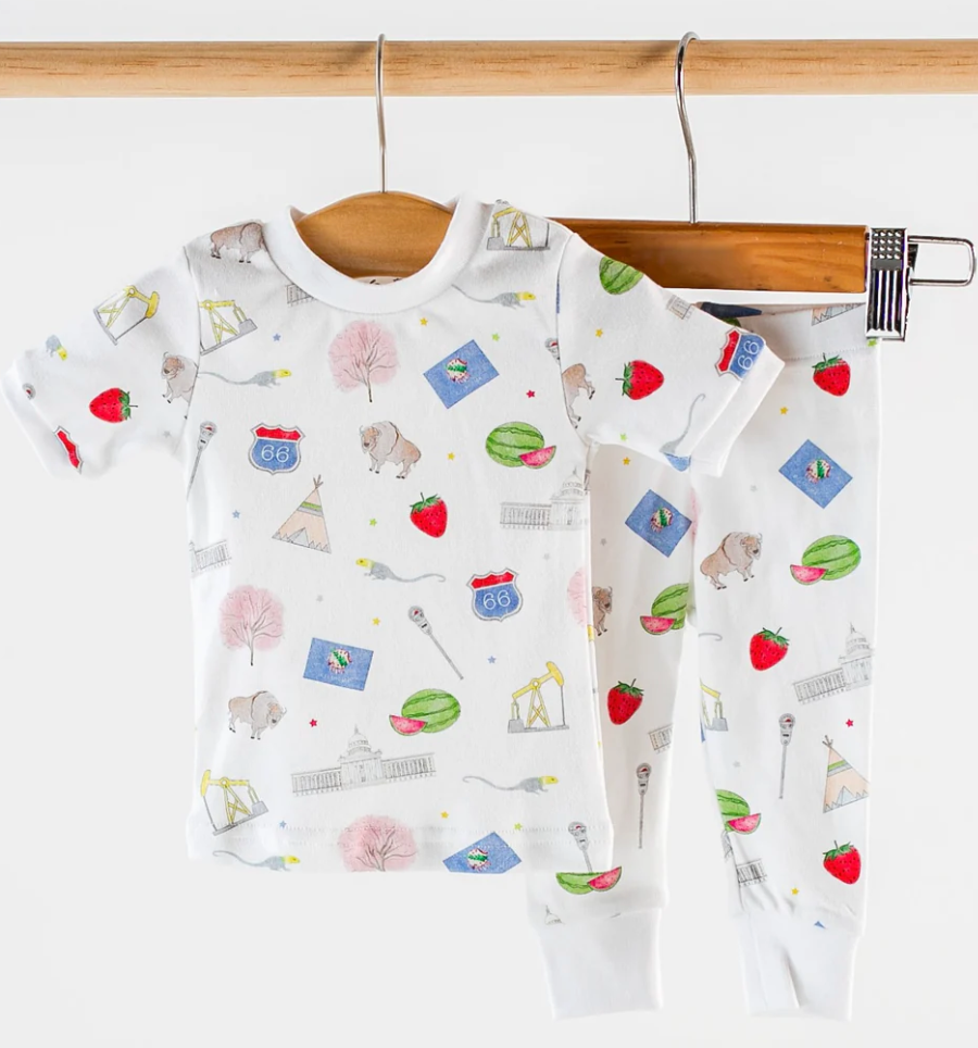 Oklahoma Kids Organic Cotton Kids Pajamas (Pre-Order Arriving Spring 2026)