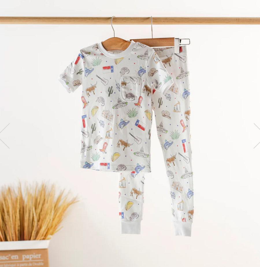 Texas Kids Organic Cotton Kids Pajamas (Pre-Order Arriving Spring 2026)