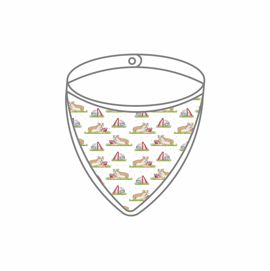 Mascot Mania in Mississippi Organic Muslin Bib (Pre-Order Arriving Spring 2026)