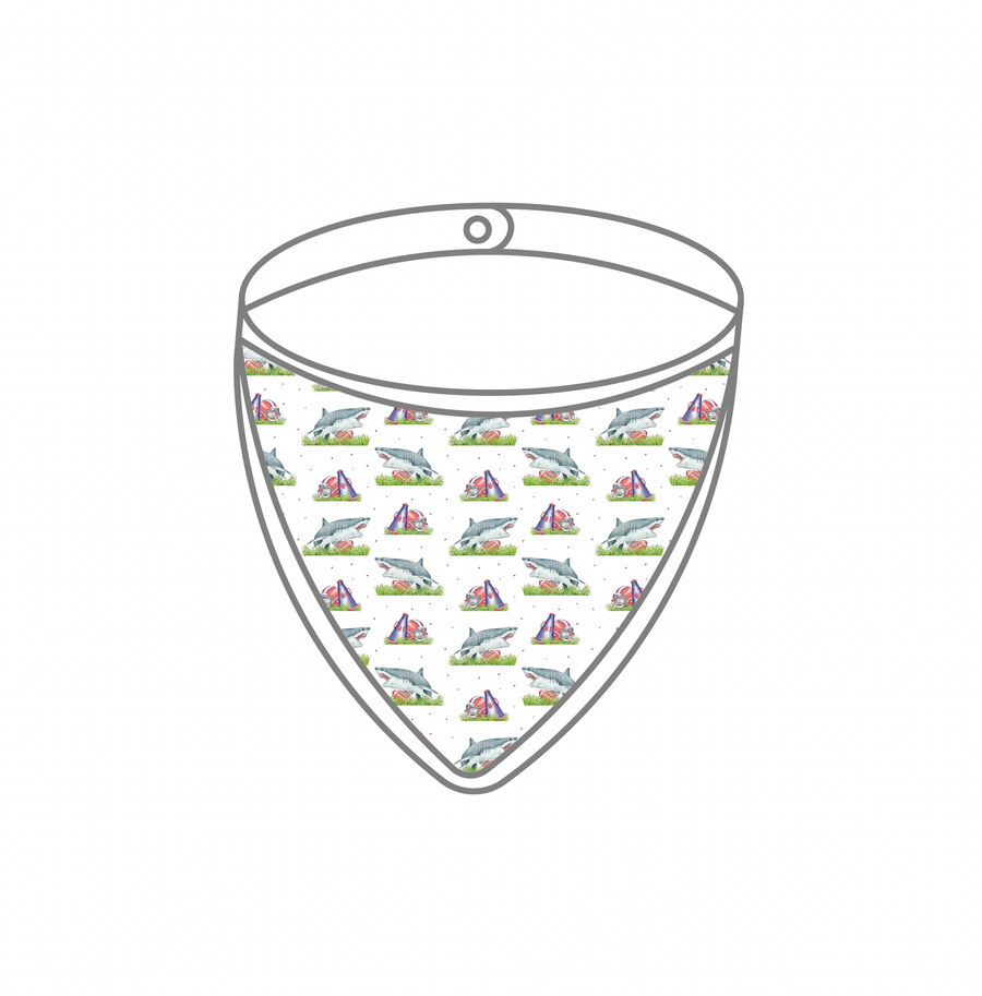 Mascot Mania in Ole Miss Organic Muslin Bib (Pre-Order Arriving Spring 2026)