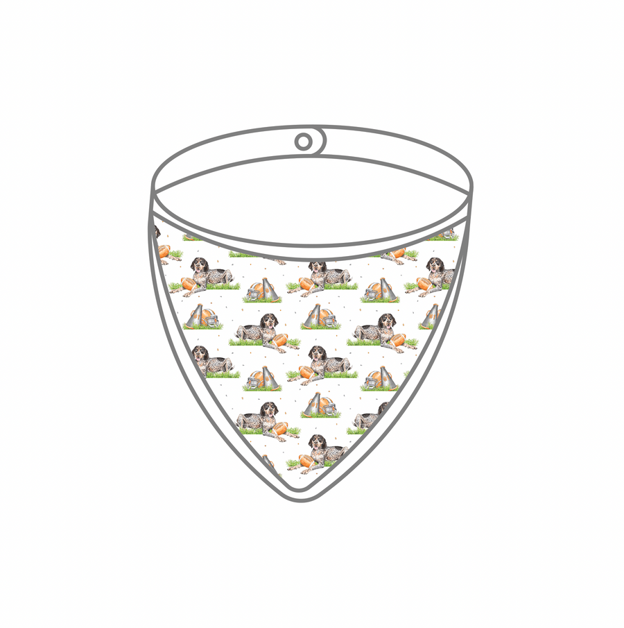 Mascot Mania in Tennessee Organic Muslin Bib (Pre-Order Arriving Spring 2026)