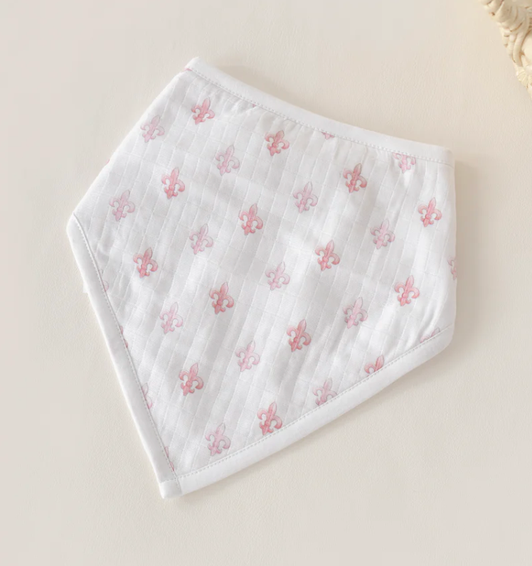 Fleur de Rose Organic Muslin Bib (Pre-Order Arriving Spring 2026)