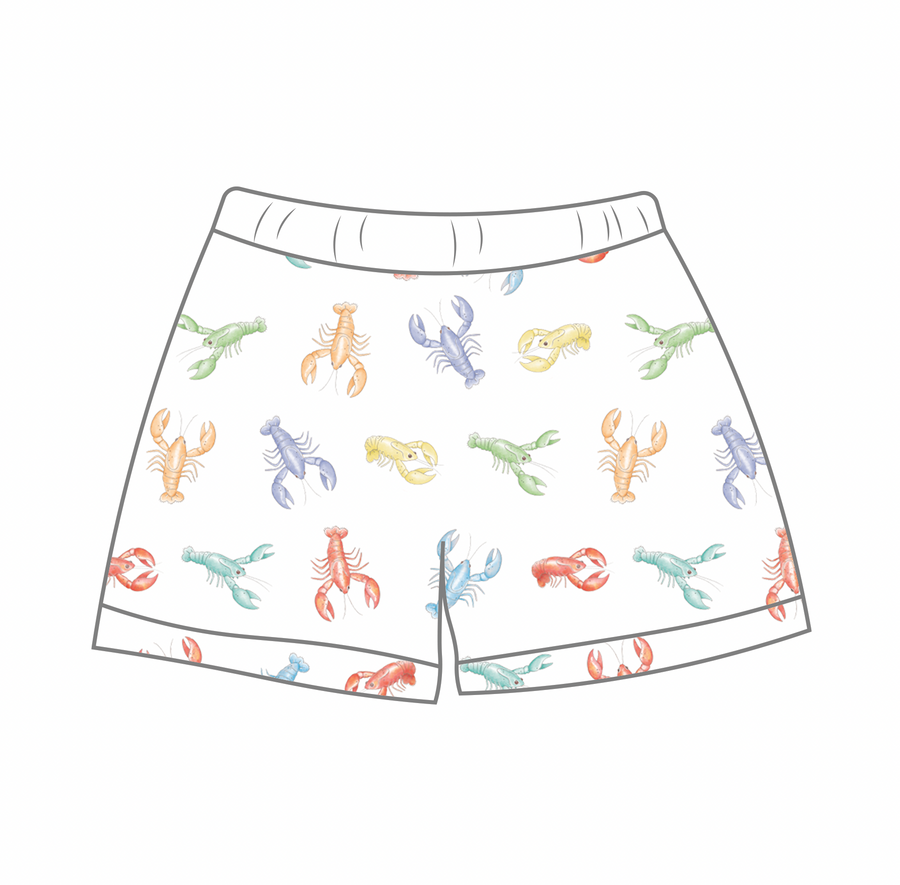 Colorful Claws Organic Muslin Shorts (Pre-Order Arriving Spring 2026)