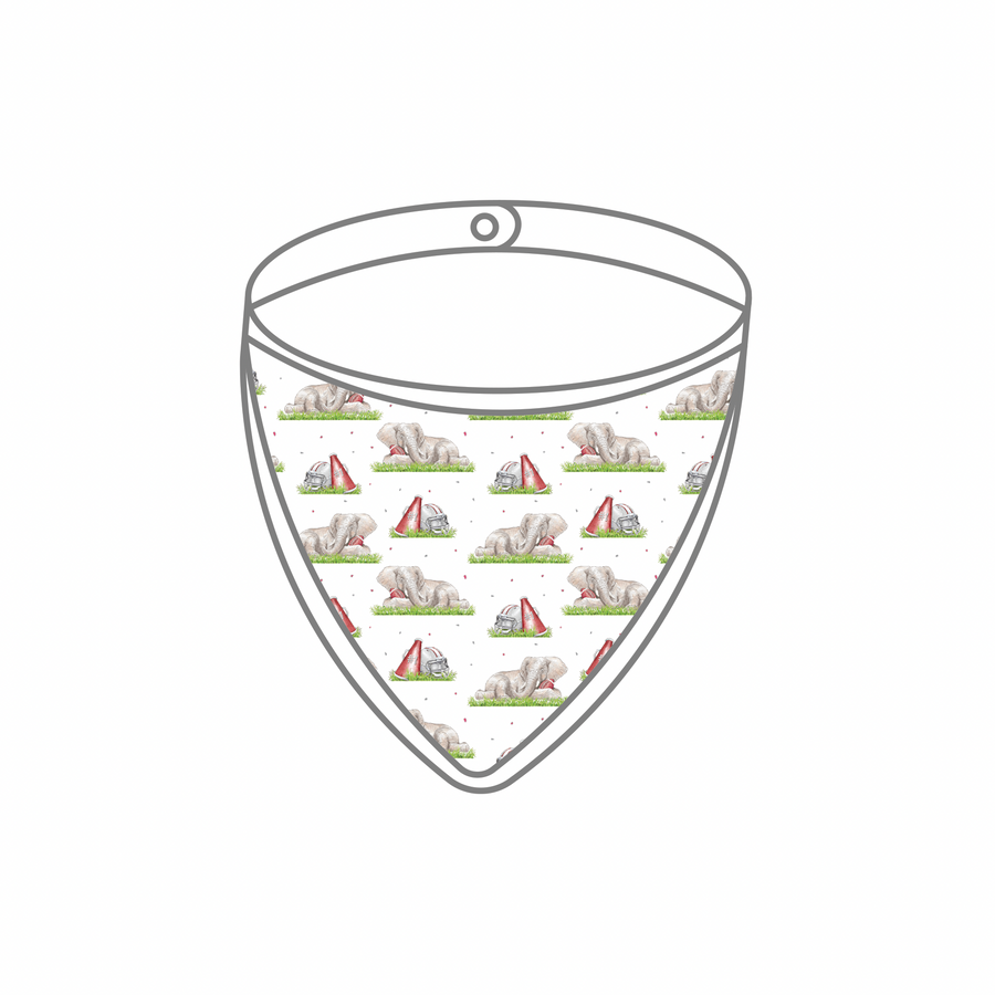Mascot Mania in Alabama Organic Muslin Bib (Pre-Order Arriving Spring 2026)