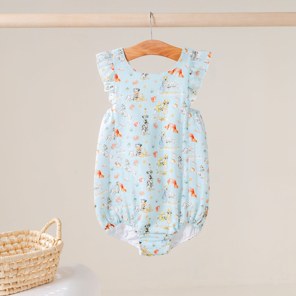 Spot the Fun Organic Muslin Bubble Romper (Pre-Order Arriving Spring 2027)