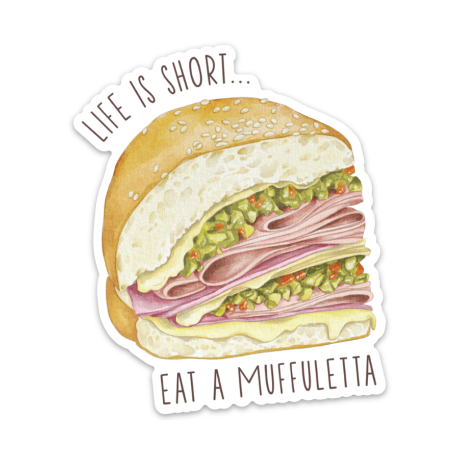 Muffuletta Die Cut Sticker