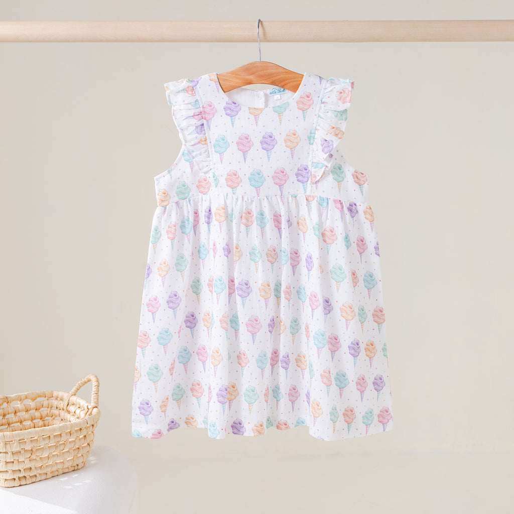 Sweet Celebration Organic Muslin Dress (Pre-Order Arriving Spring 2027)