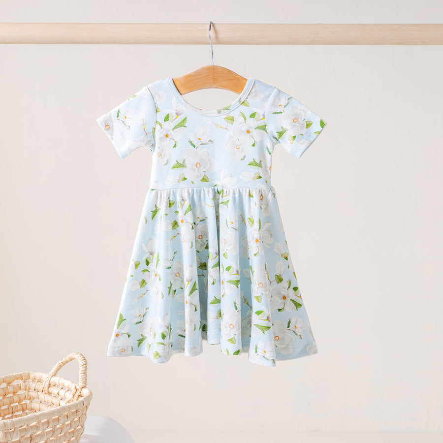 Sweet Magnolia Organic Cotton Dress for Kids (Pre-Order Arriving Sprin –  Nola Tawk