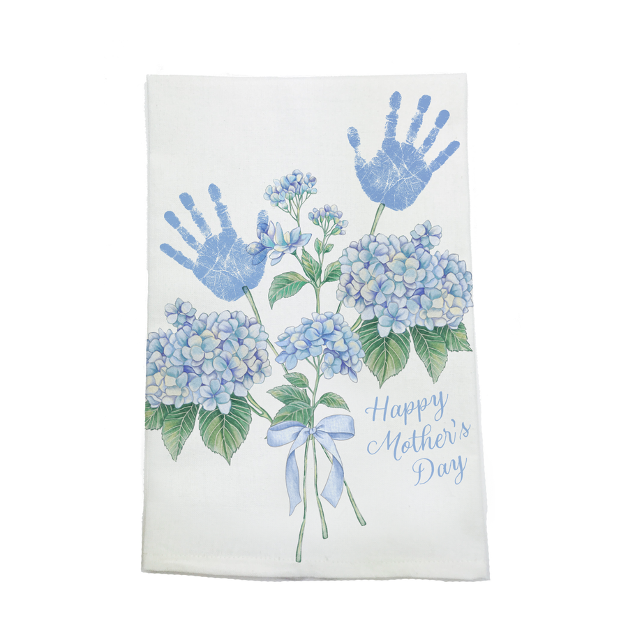 DIY Handprint Mother's Day Kitchen Towel