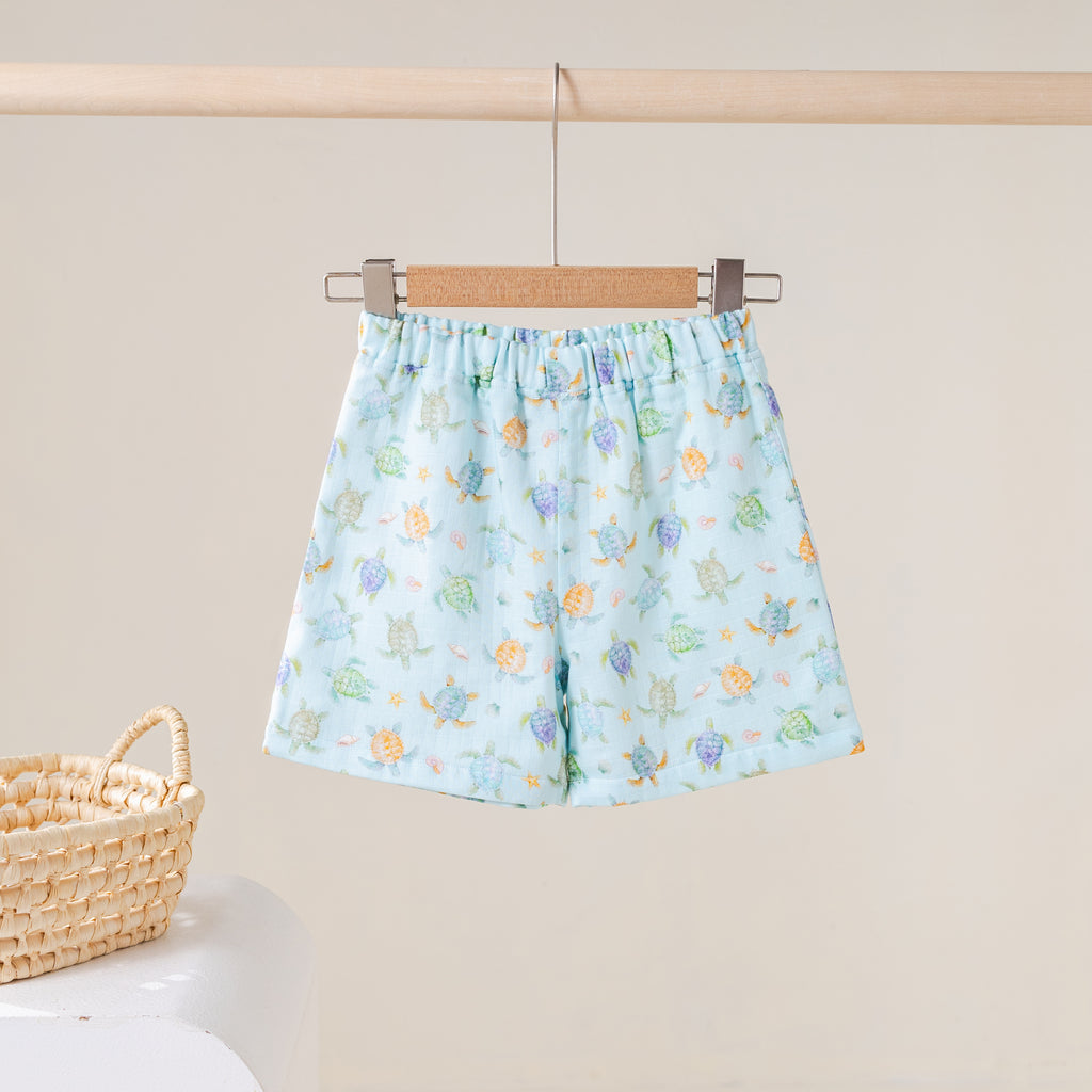 Turtley Awesome Organic Muslin Shorts (Pre-Order Arriving Spring 2027)