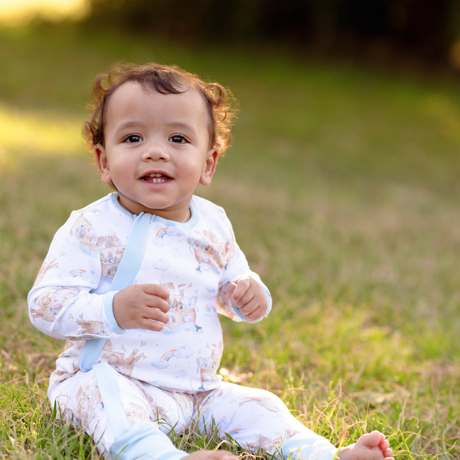 All Aboard Noah's Ark Organic Cotton Kids Pajamas – Nola Tawk