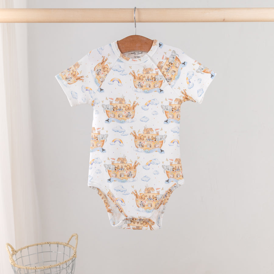 All Aboard Noah's Ark Organic Cotton Onesie (Pre-order Arriving Spring 2026)