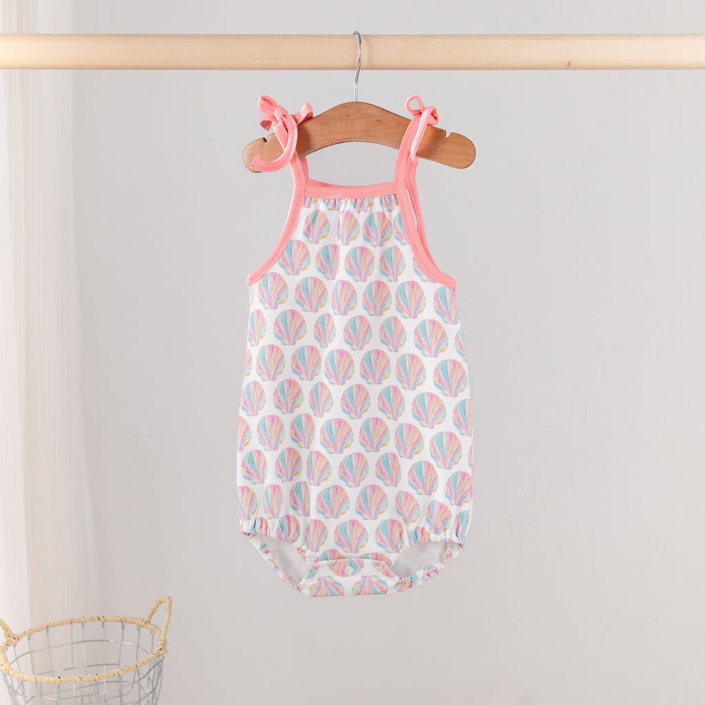 Shell Yeah! Organic Cotton Shoulder-Tie Onesie