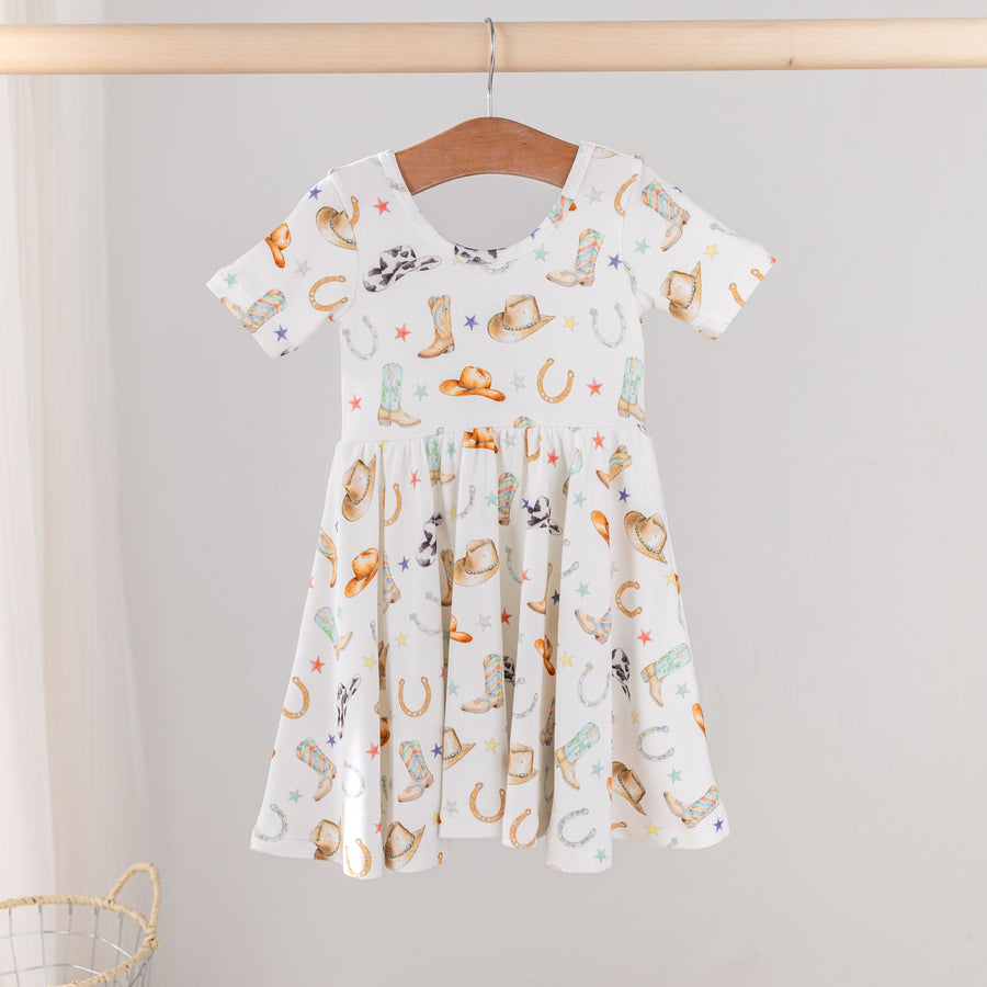 Rodeo Ready Organic Cotton Dress for Kids (Pre-Order Arriving Spring 2026)