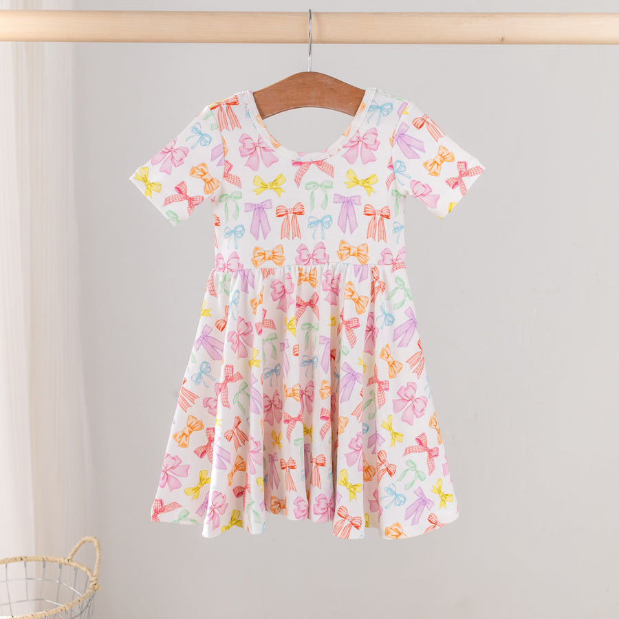 Rain-BOW Organic Cotton Dress for Kids (Pre-Order Arriving Spring 2026)