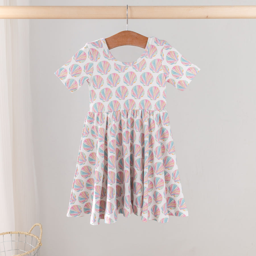 Shell Yeah! Organic Cotton Dress for Kids (Pre-Order Arriving Spring 2026)
