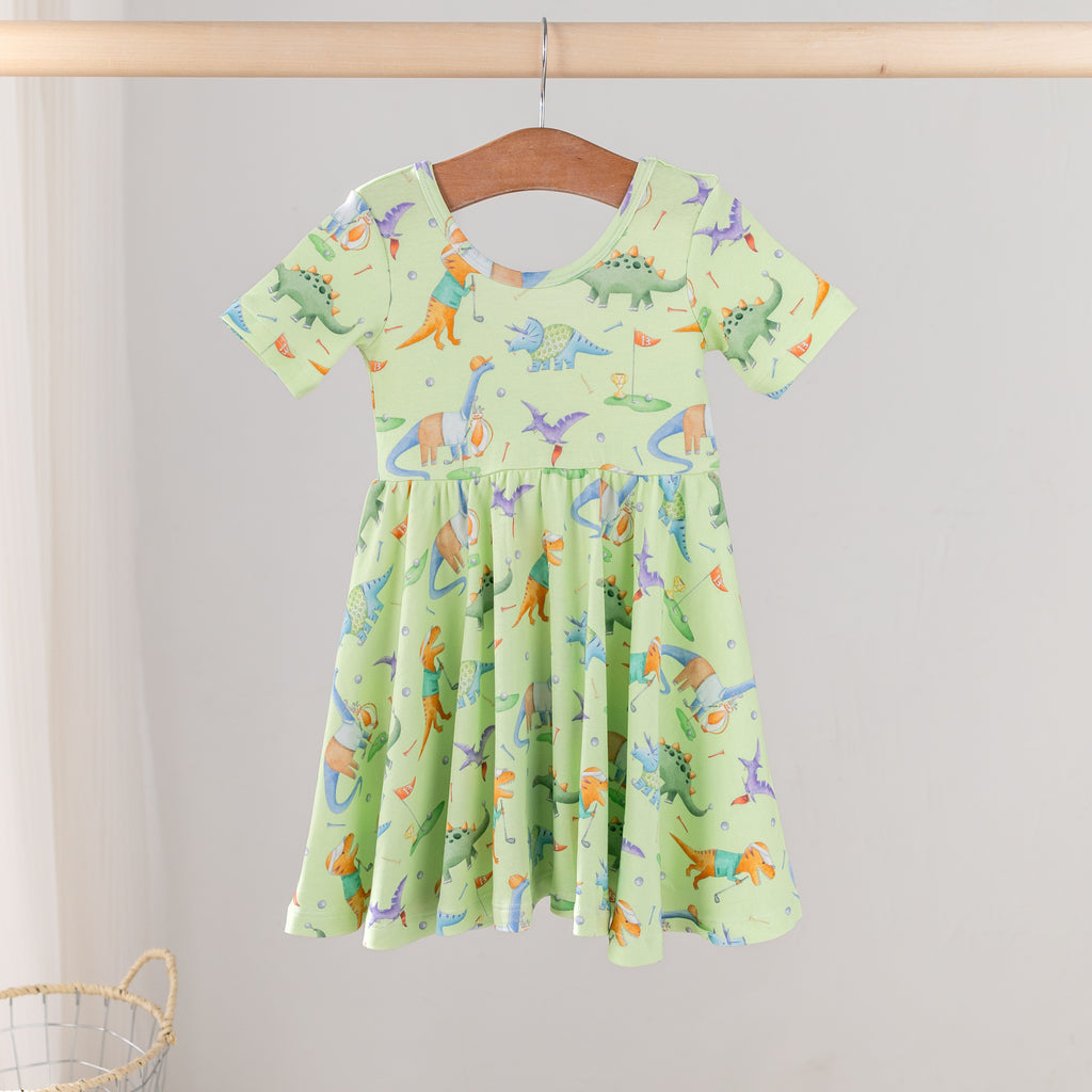 Jurassic Par Organic Cotton Dress for Kids