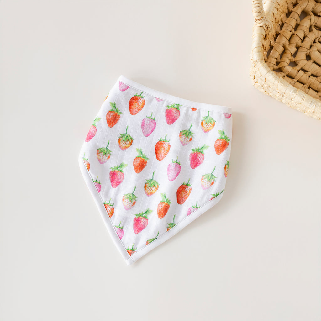 Berry Cute Organic Muslin Bib (Pre-Order Arriving Spring 2027)