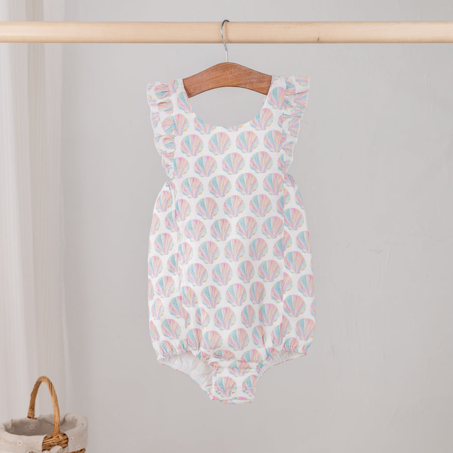 Shell Yeah! Organic Muslin Bubble Romper (Pre-Order Arriving Spring 2026)
