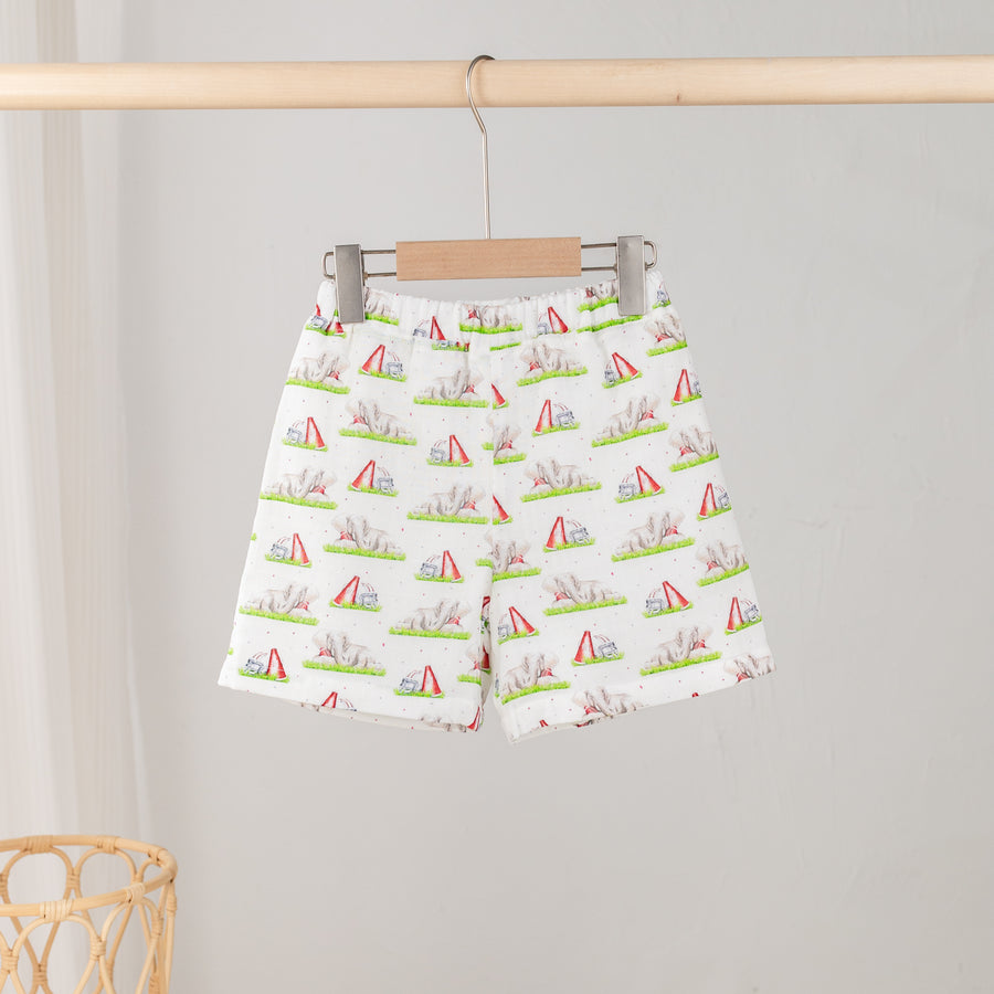 Mascot Mania in Alabama Organic Muslin Shorts (Pre-Order Arriving Spring 2026)