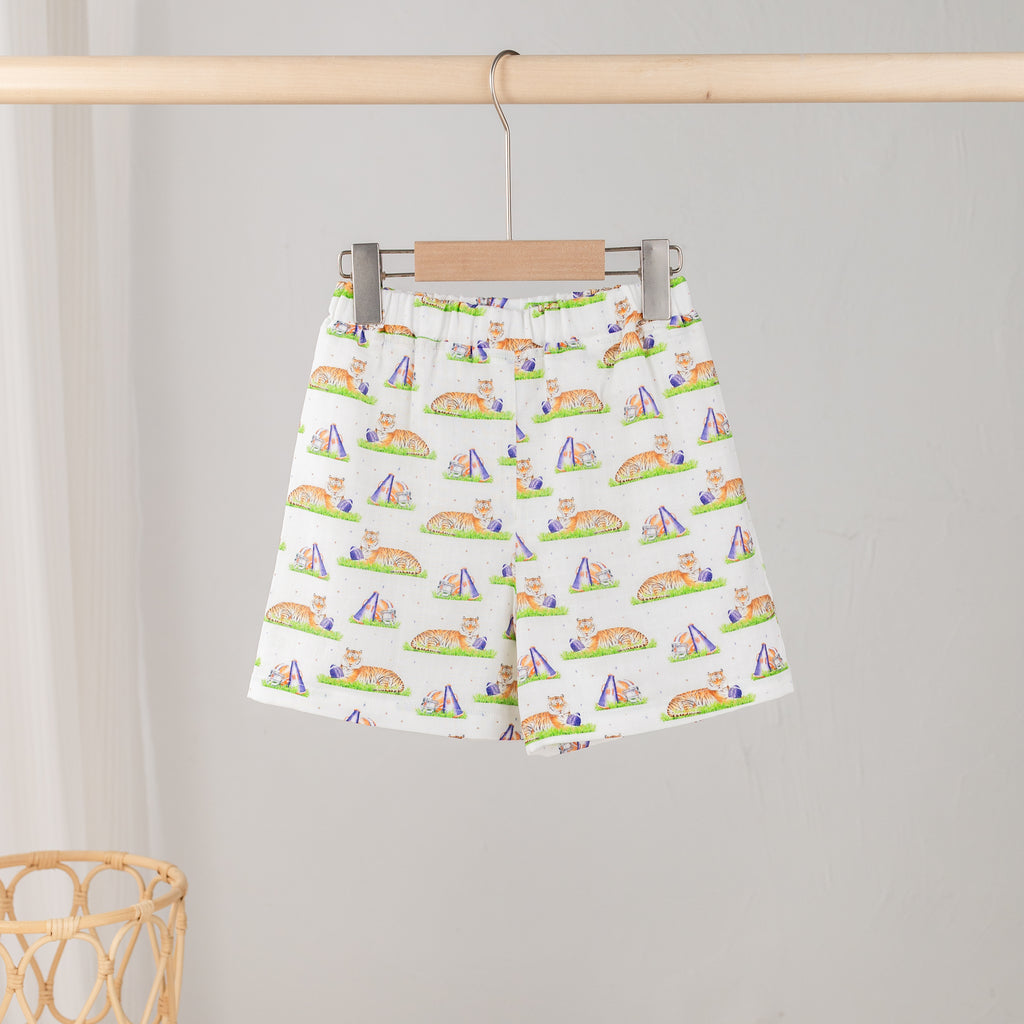 Mascot Mania in Auburn Organic Muslin Shorts