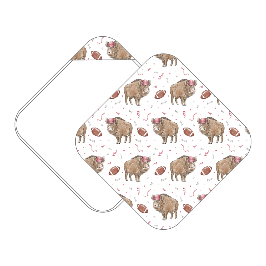 Kickoff in Arkansas Muslin Hooded Baby Towel (Pre-Order Arriving Spring 2027)