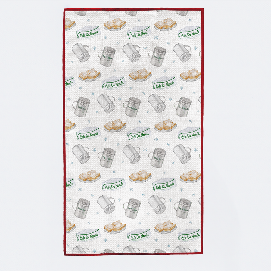 Let it Snow! Beignet Tree Kitchen Towel