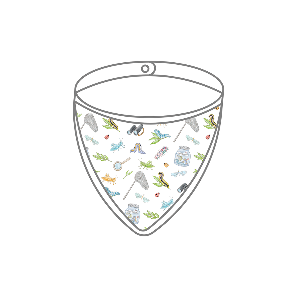 Cute as a Bug Organic Muslin Bib (Pre-Order Arriving Spring 2027)
