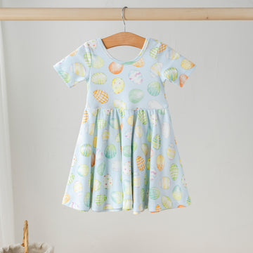 The Hunt is On Easter Cotton Twirl Dress