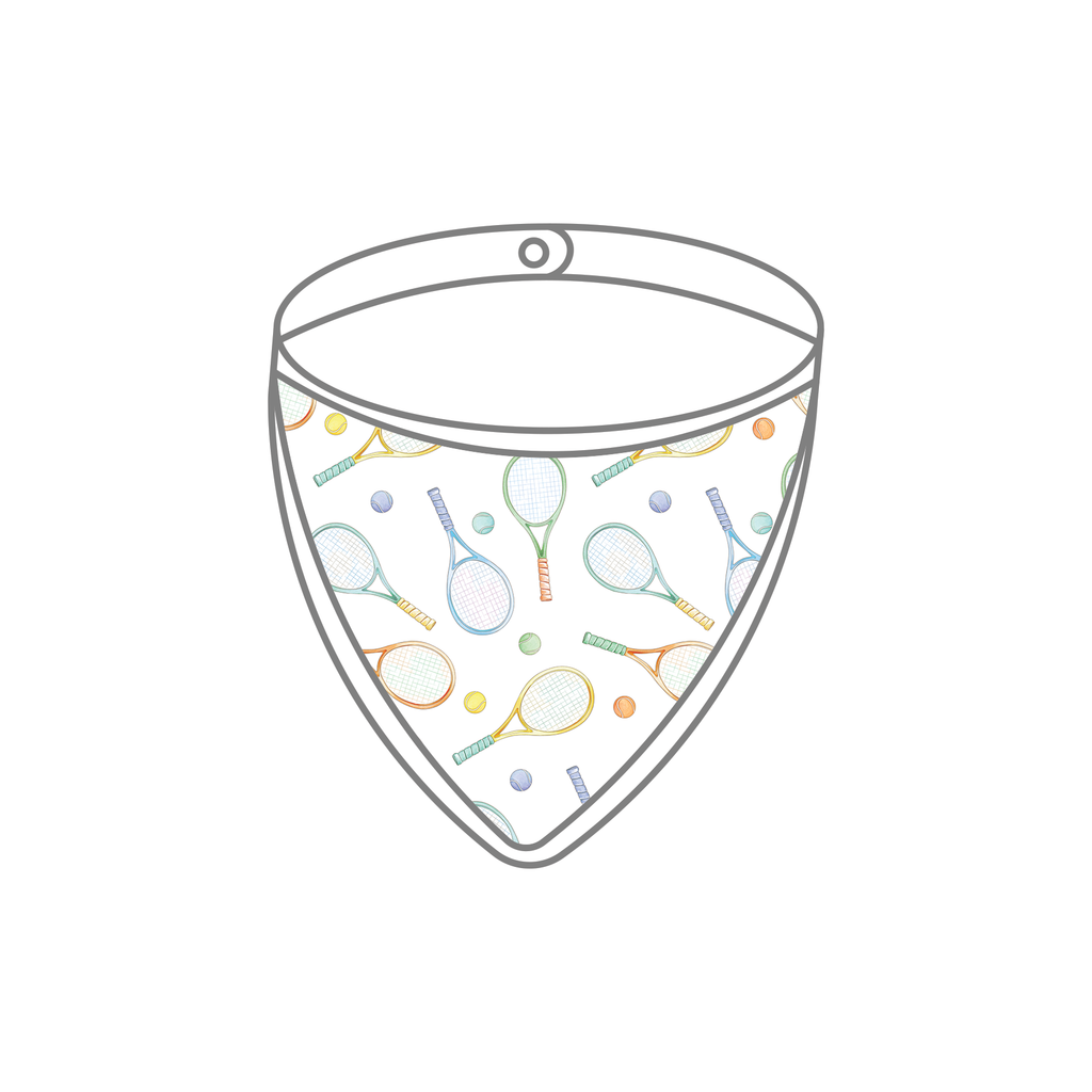 Game, Set, Match Organic Muslin Bib (Pre-Order Arriving Spring 2027)