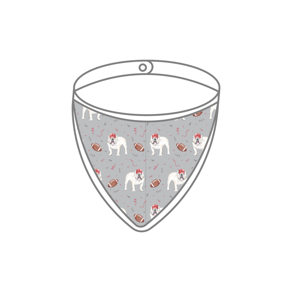 Kickoff in Georgia Organic Muslin Bib (Pre-Order Arriving Spring 2027)