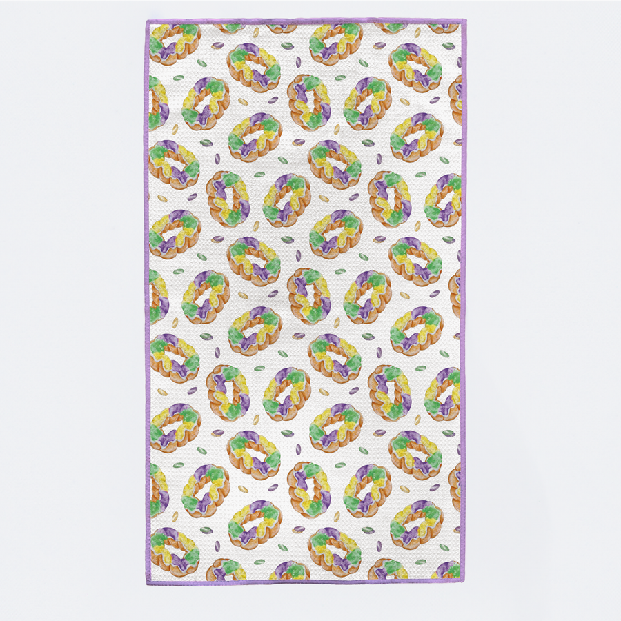 king-cake-mardi-gras-kitchen-towels