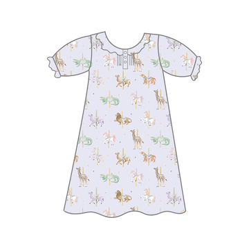 'Round and 'round we go Organic Cotton Play Dress (Pre-Order Arriving Spring 2024)
